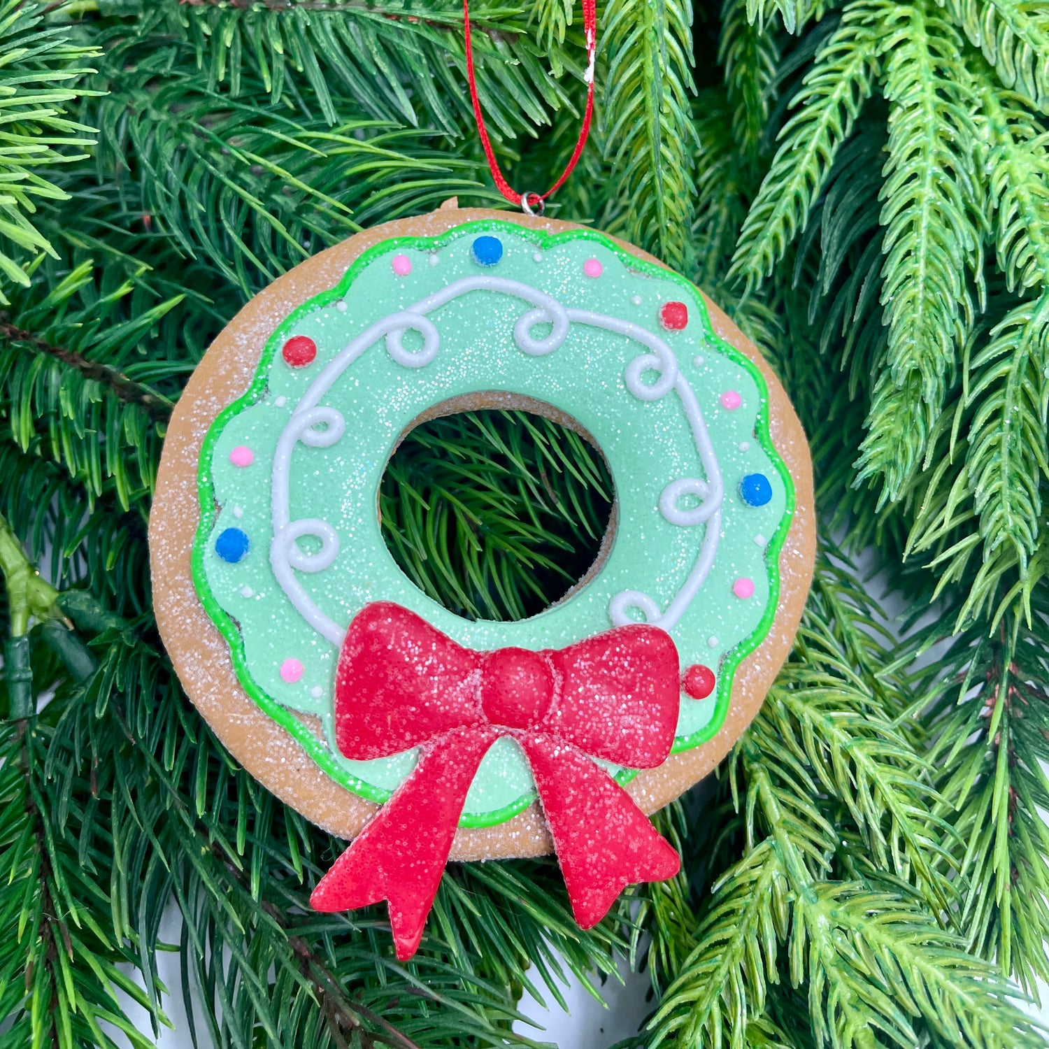 3.4" Clay Dough Gingersnap Cookie Ornaments