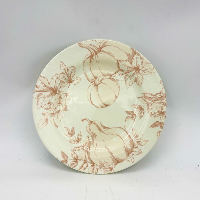 Harvest Toile Turtledove Neutral Fall 8" Plate