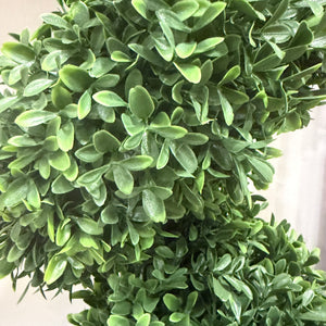72" Artificial American Boxwood Spiral Top Bush | UV Proof & Potted