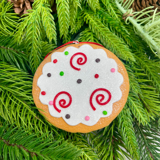 3.4" Clay Dough Gingersnap Cookie Ornaments