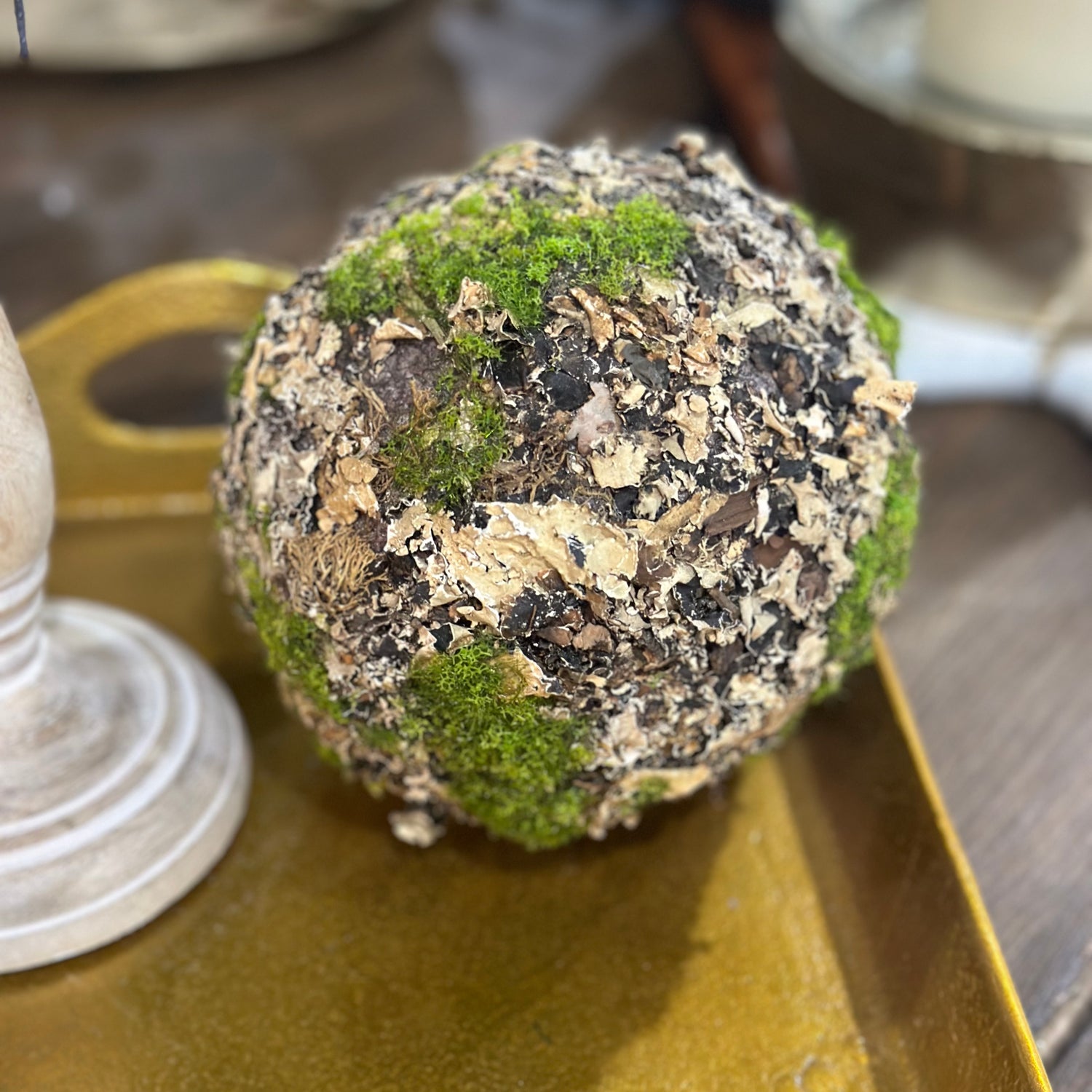 LICHEN MOSS ORB 5"