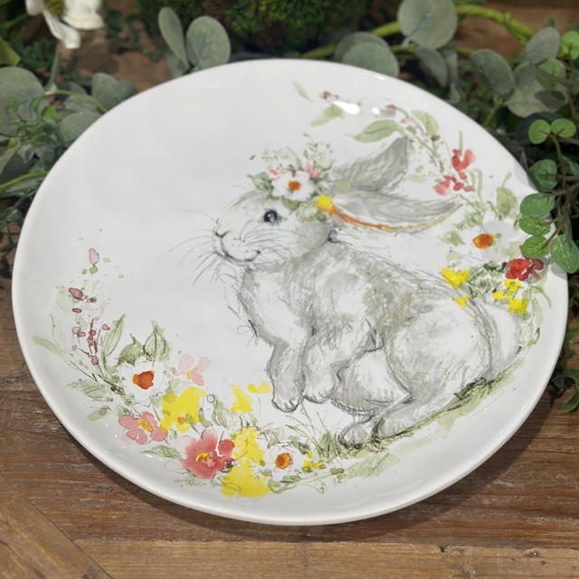 11" Sweet Bunny Dinner Plate