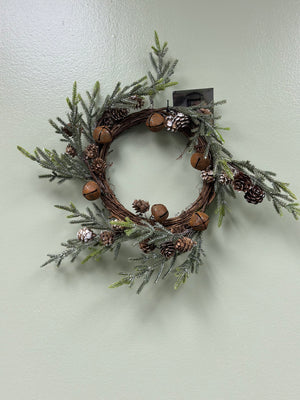 Small Pine Wreath/ Candle Ring 12"