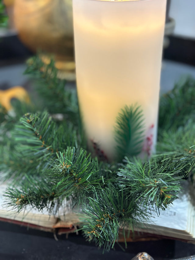 12" Douglas Pine Mini Wreath | Candle Ring