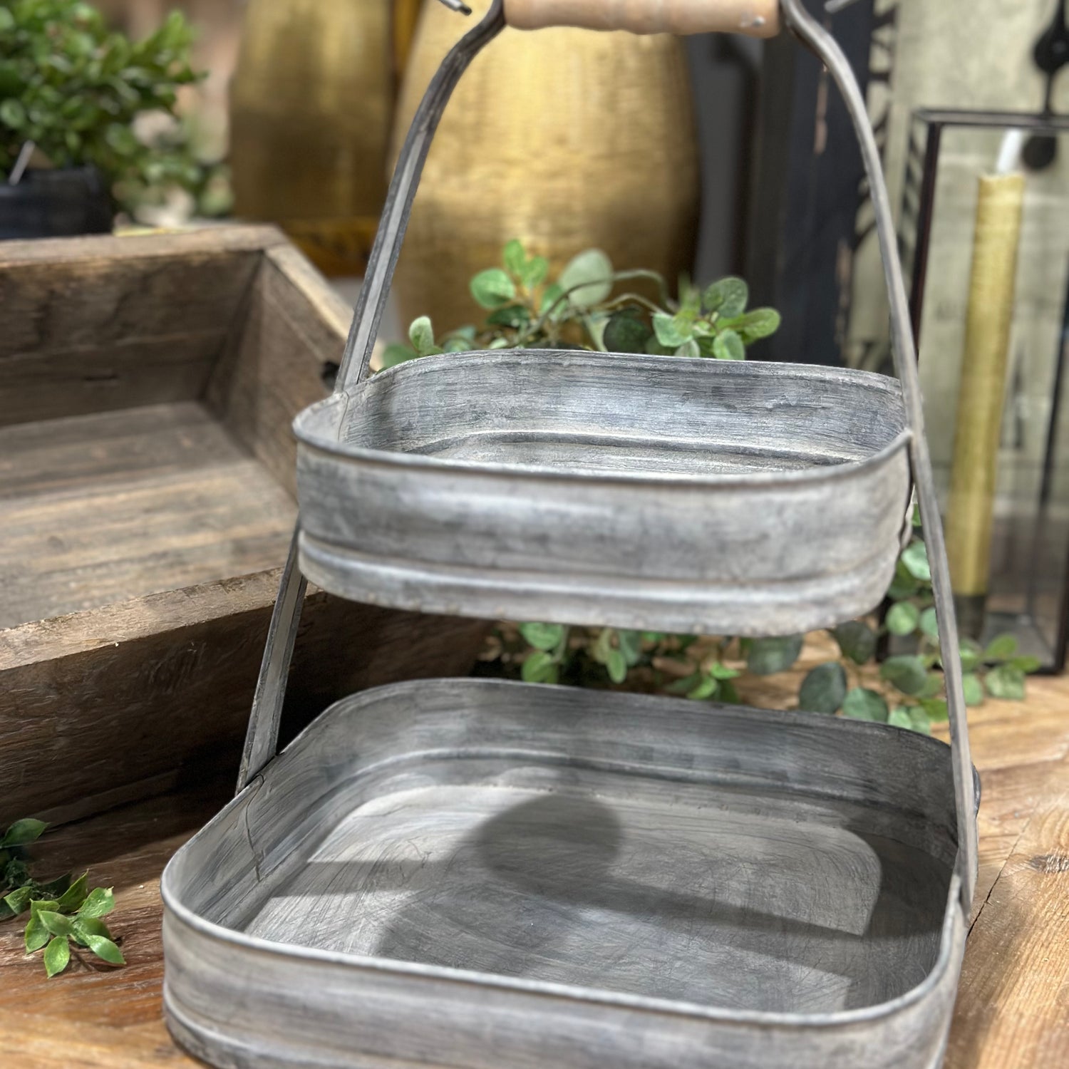 13" Metal Petite Square Serving Tier