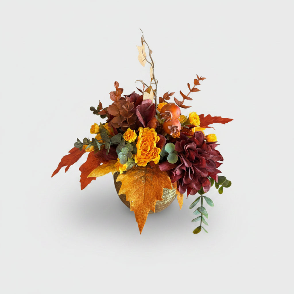 9.5" Maple Lane Designer Arrangement | Fall Table Decor