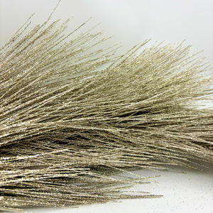 6' Champagne Metallic Pine Needle Garland