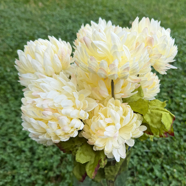 21" Mum Bush | Cream or Rust