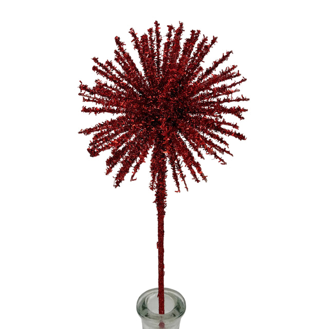 18" Red Glitter Spike Spray - Two Colors Available