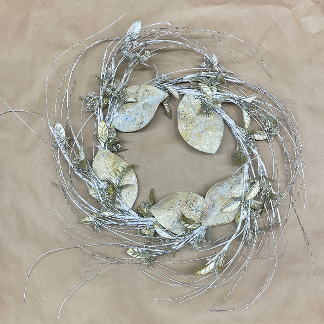 22" Birch Magnolia Wreath