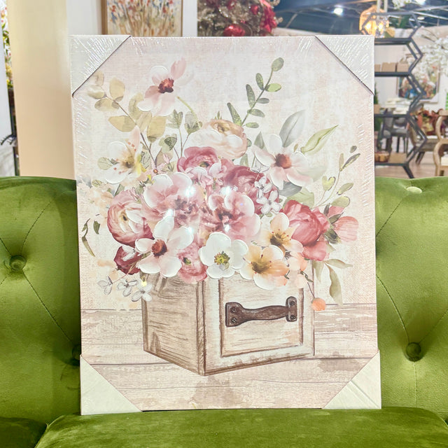 16"x20" Ladies Gardening Canvas Art