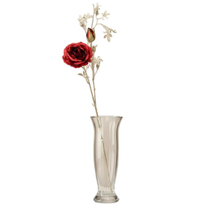 29" Red Rose with Gilded Stem
