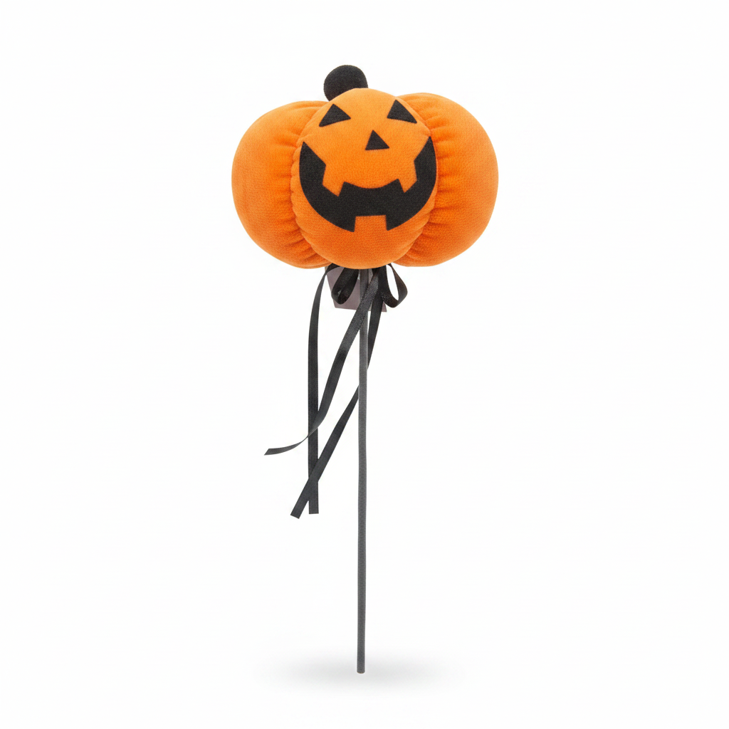 15" Jack-O-Lantern Pick with Bow