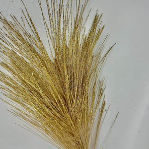 24" Gold Metallic Pine Needle Spray