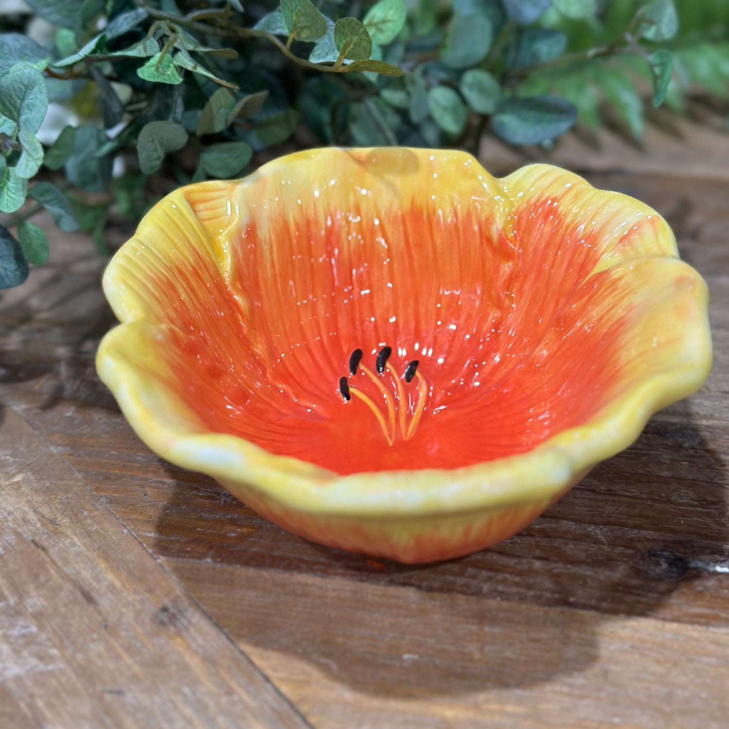 6" Botanical Flora 3-D Ice Cream Bowl