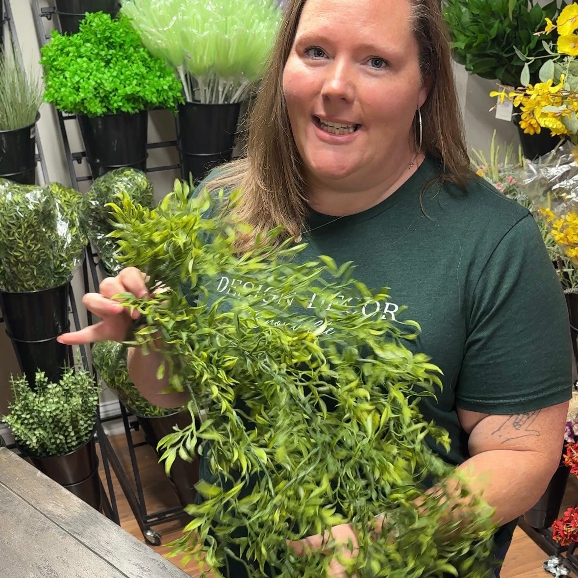 50" Mini Ruscus Vine