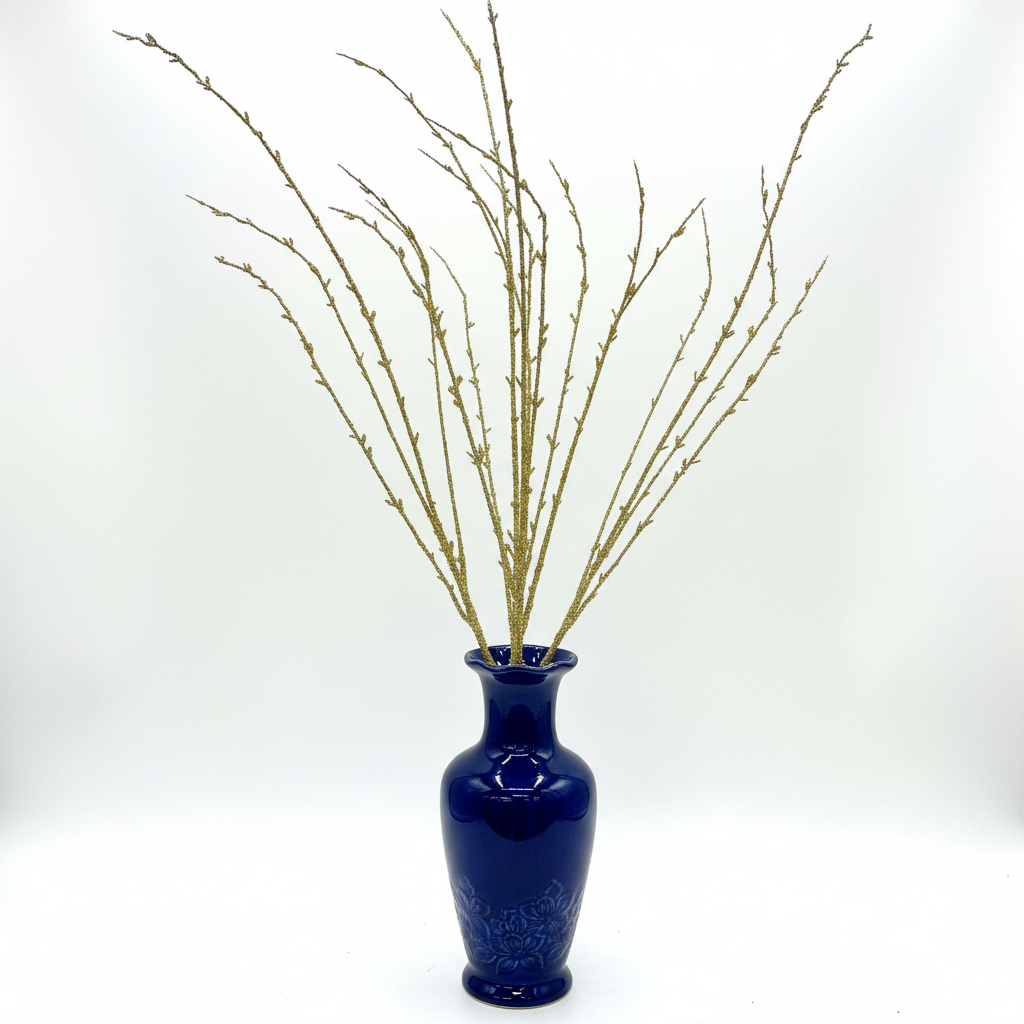 36" Gold Glitter Twig X5 Branch