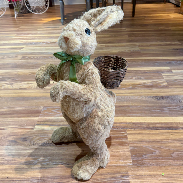24.5" Sisal Rabbit with Basket