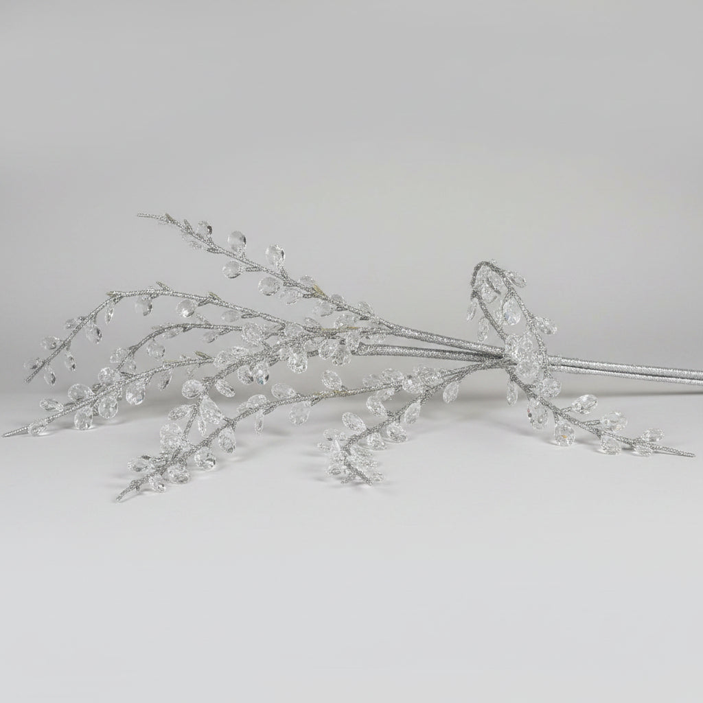 42.5" Cascade Crystal Spray with Glitter