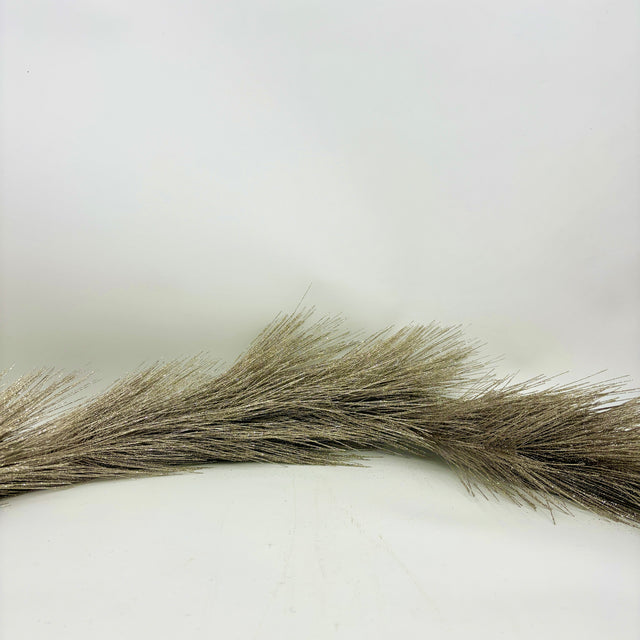 6' Champagne Metallic Pine Needle Garland