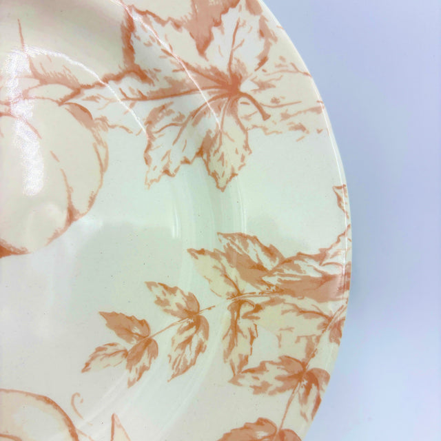 Harvest Toile Turtledove Neutral Fall 8" Plate