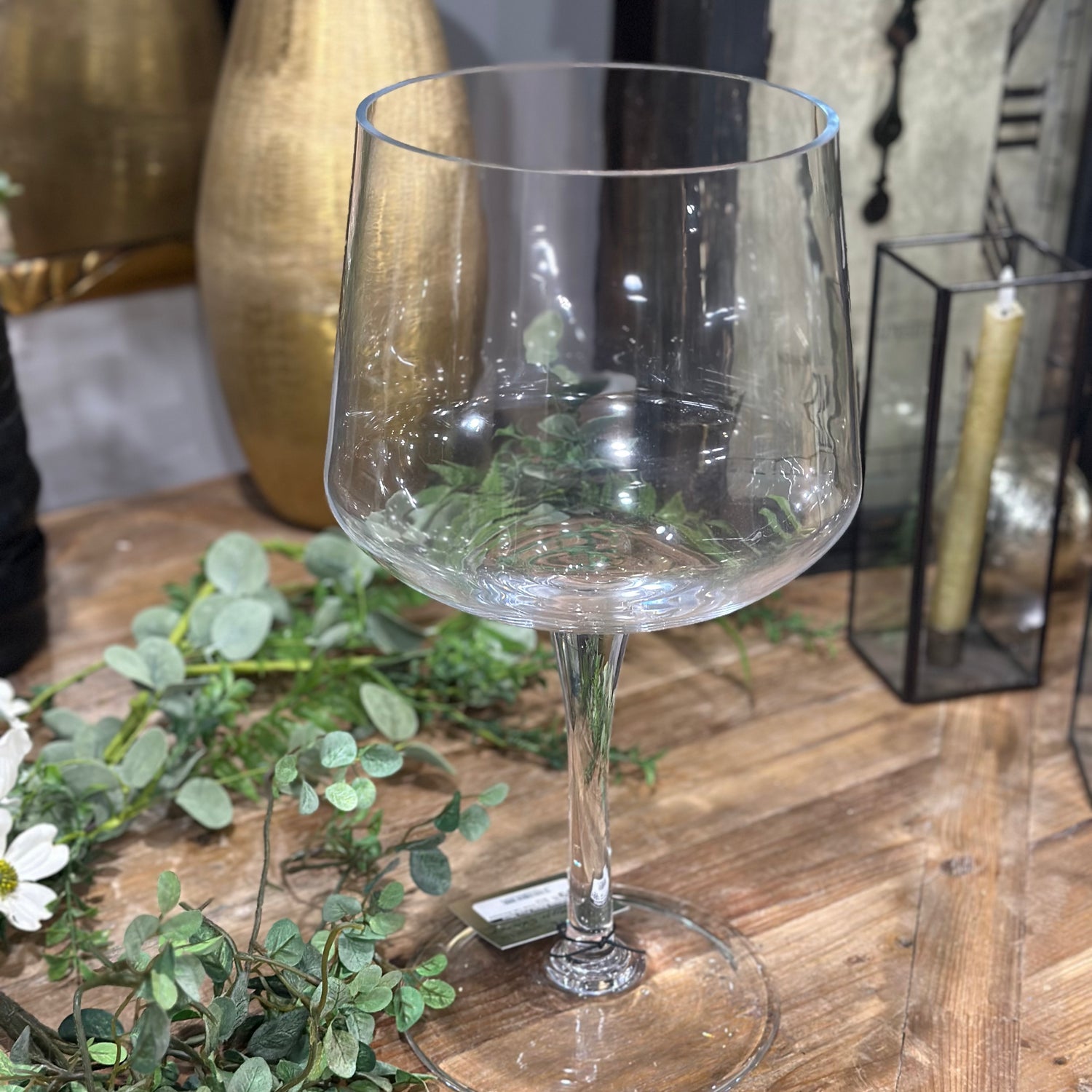 16” Basia Glass Tall Stemmed Bowl