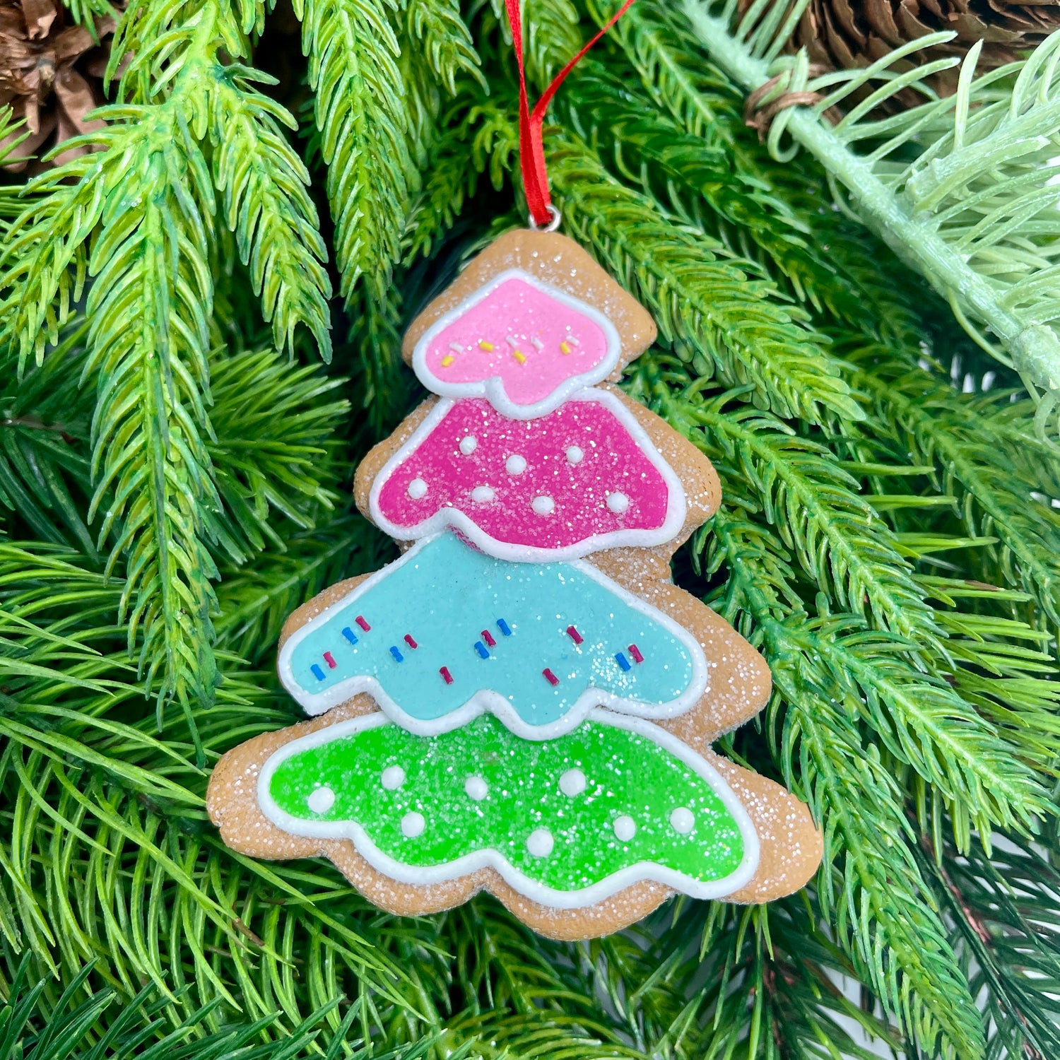 3.4" Clay Dough Gingersnap Cookie Ornaments