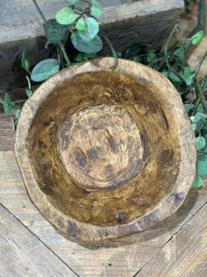 6" Petite Round Wooden Bowl