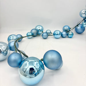 10' Denim Blue Ball Branch Garland
