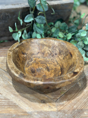 6" Petite Round Wooden Bowl