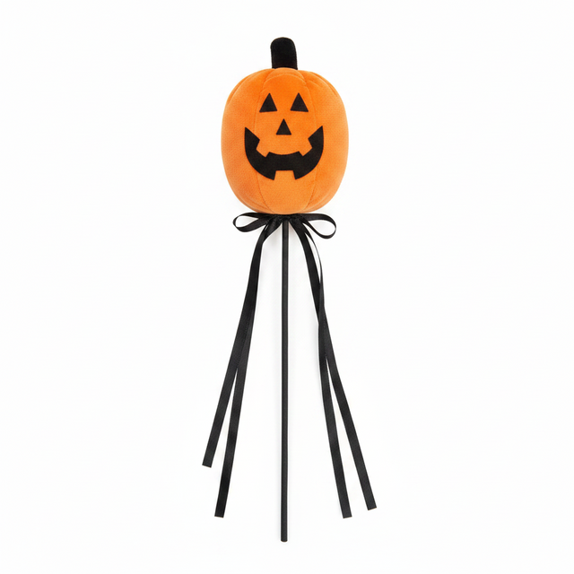 15" Jack-O-Lantern Pick with Bow