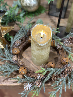 Small Pine Wreath/ Candle Ring 12"