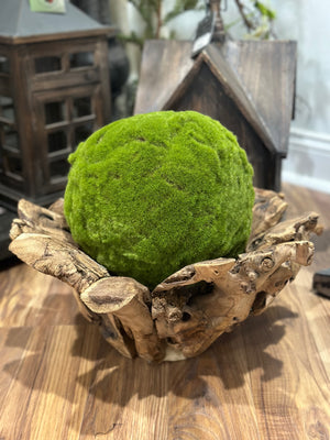 9" Green Medium Moss Ball