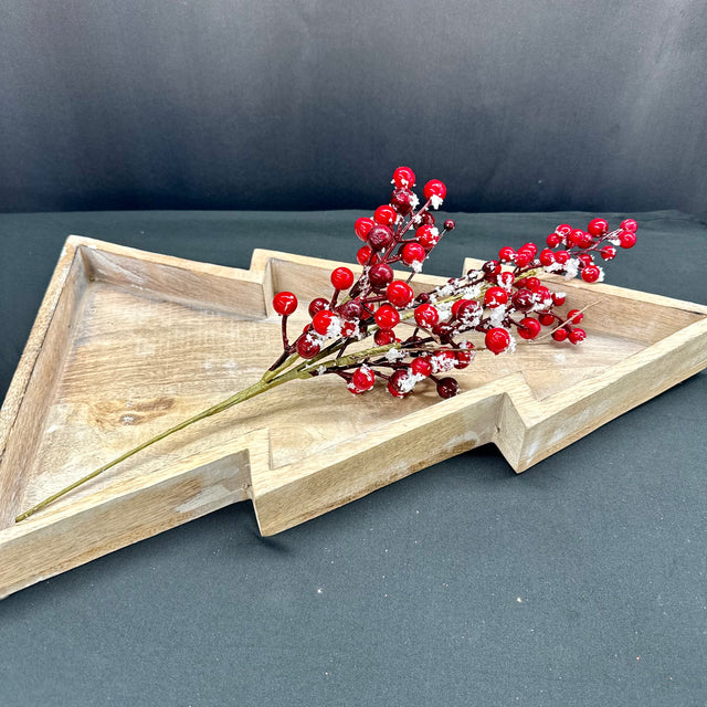 18" Red Snow Berry Pick