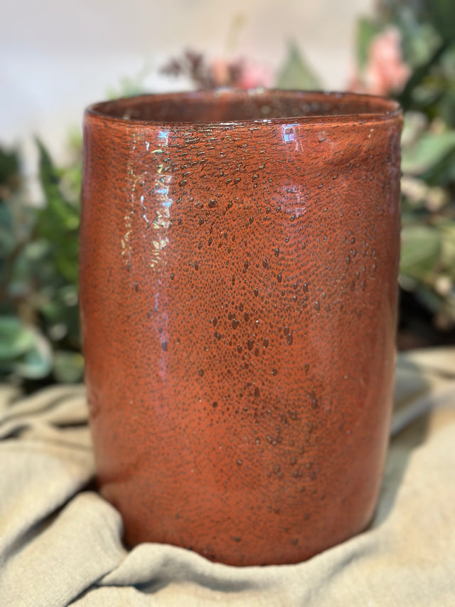 8.5" Amaranthine Glass Vase