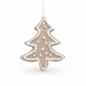3" Glass Figure Dolomite Snowflake/Tree Ornament