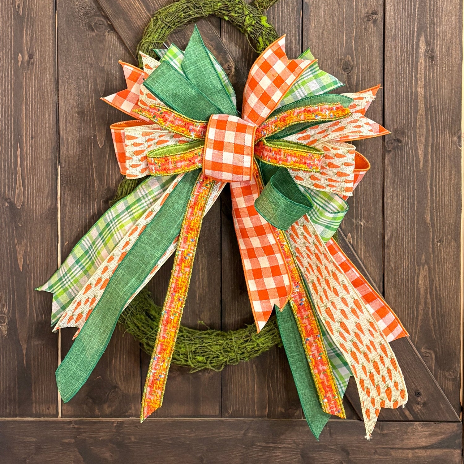 Carrot Patch Designer Bow for Easter | Two Sizes