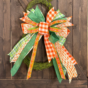 Carrot Patch Designer Bow for Easter | Two Sizes
