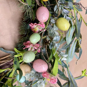 Egg-ceptionally Elegant Spring Wreath
