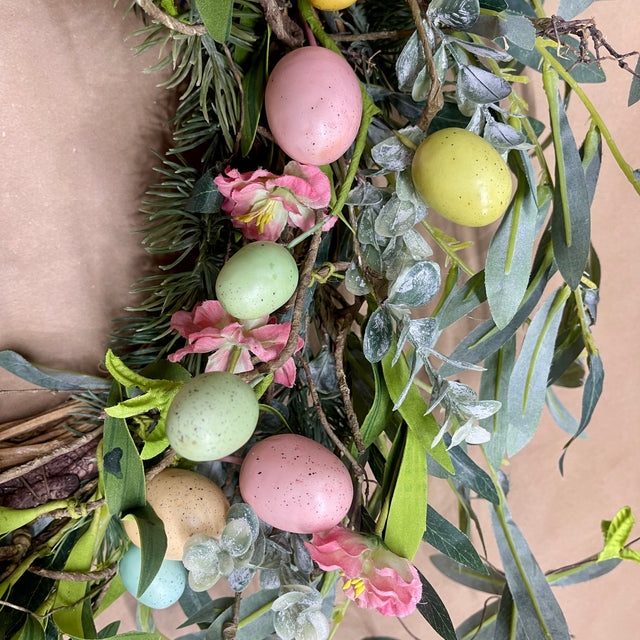 Egg-ceptionally Elegant Spring Wreath
