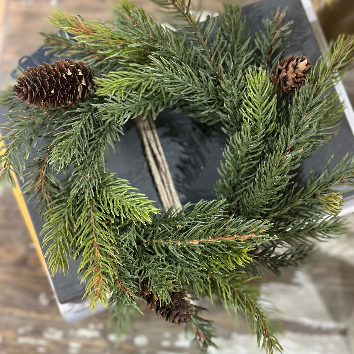 4.5” Spruce Candle Ring