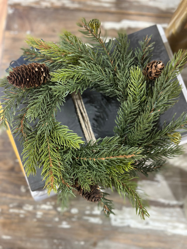 4.5” Spruce Candle Ring