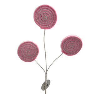 12" Pink Mini Lollipop Pick
