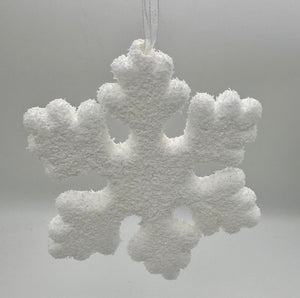 6" Snowflake Foam Ornament