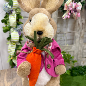 22" Sisal Bunny with Carrot