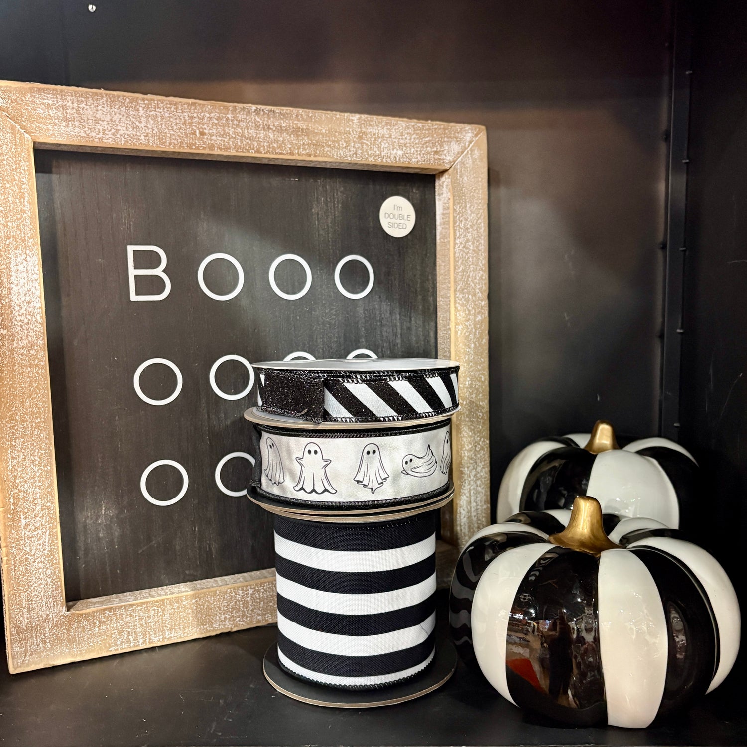 Designer Ribbon Bundle | Black & Boo Halloween