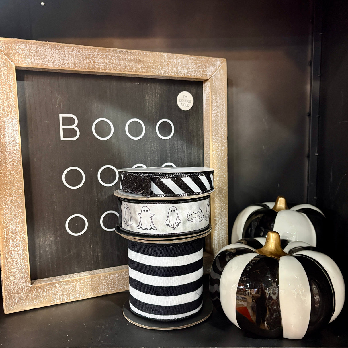 Designer Ribbon Bundle | Black & Boo Halloween