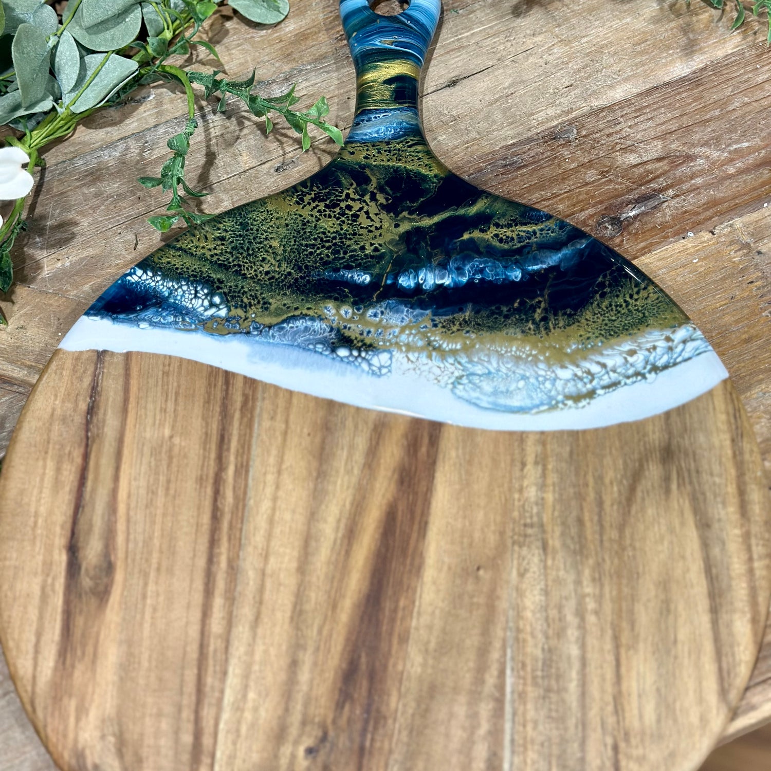 12" Round Cheese Paddle Board Sapphire Sky