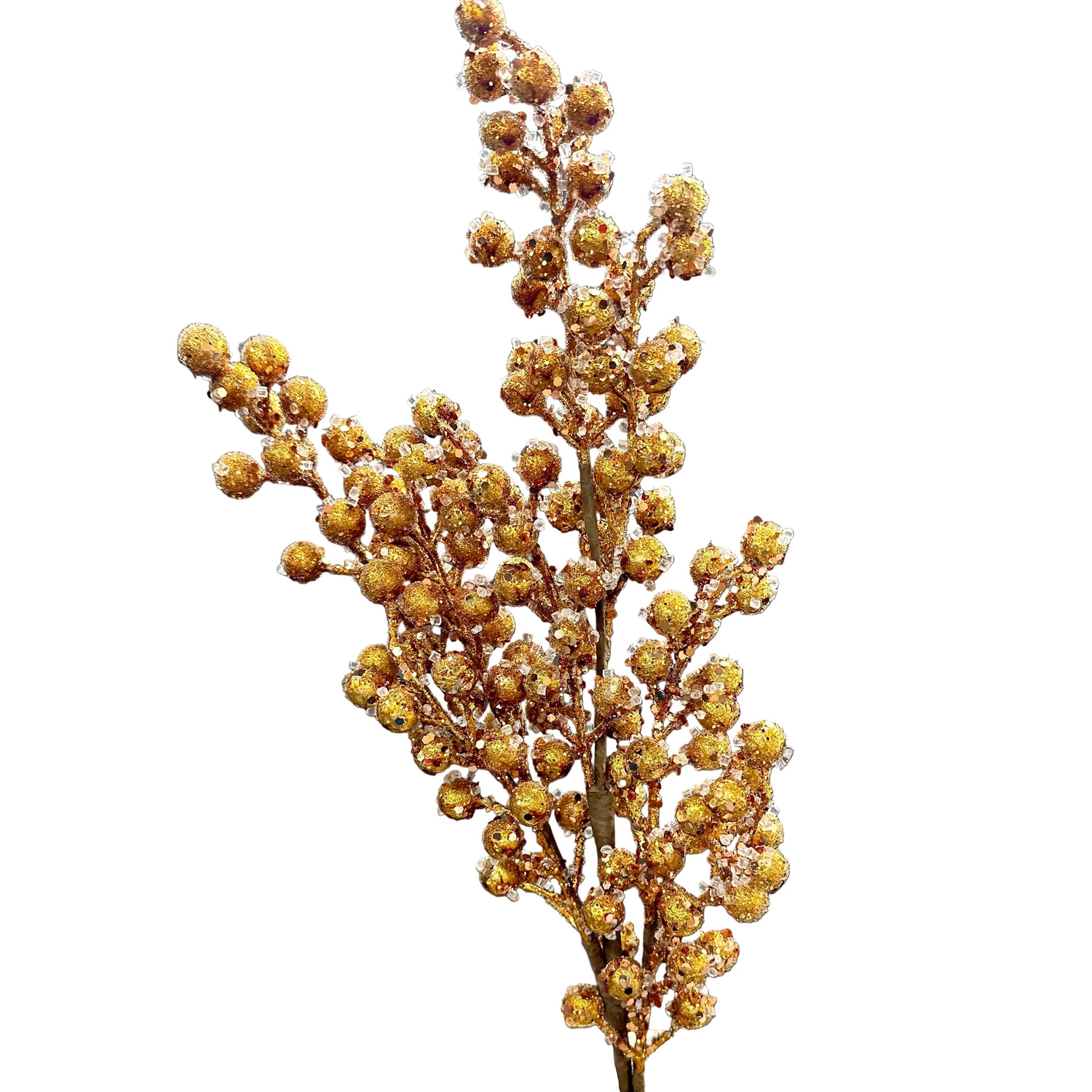 27" Beaded Iced Berry Spray