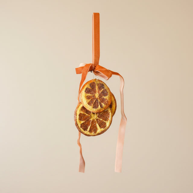 5.5" Iced Orange Slice Ornament